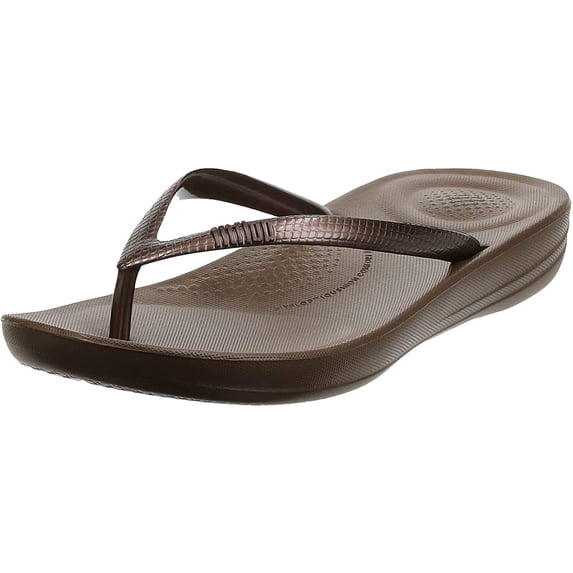 Fit Flop Women's Iqushion Ergonomic Flip Bronze Sandal - 5M