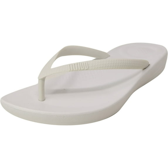 Fit Flop Women's Iqushion Ergonomic Urban White Rubber Athletic Sandal - 5M