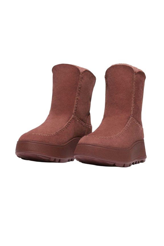 Fit Flop Womens F-Mode Shearling Flatform Boots