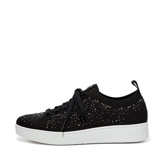 Fit Flop Womens Rally Crystal Knitted Sneakers