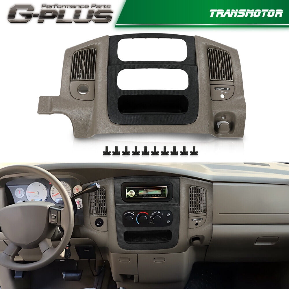 Fit For 02-05 for Dodge Ram Radio Dash Ring with Climate Control Panel ...