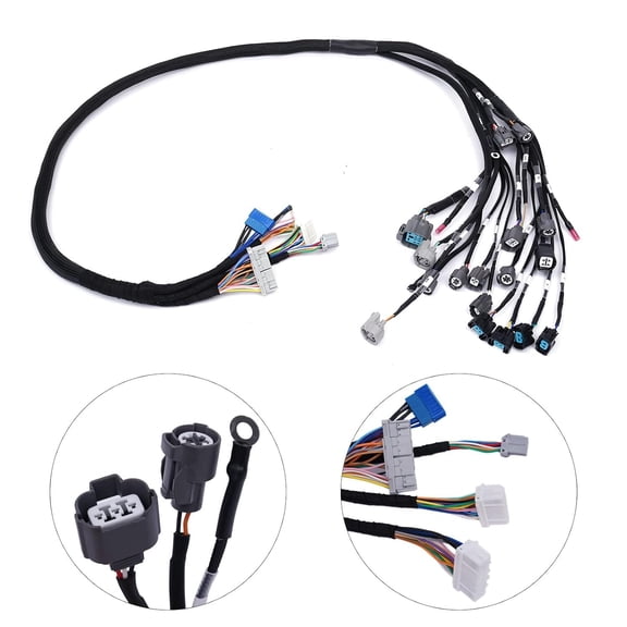 Fit For 1992-2000 Honda Civic B16 B18 CNCH-OBD2-1 B-Series Engine Wiring Harness