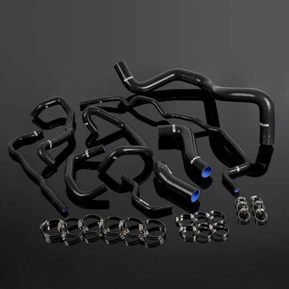 Fit For 1999-2006 Volkswagen Golf MK4 1.8T Turbo Silicone Radiator Hose Black
