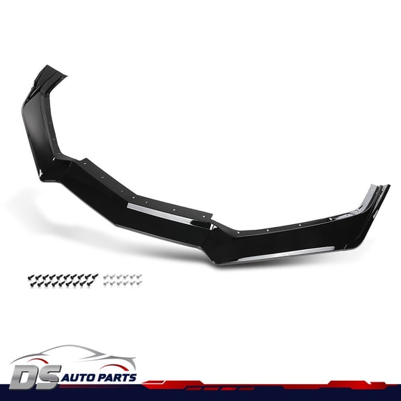 Fit For 20-24 Chevy Corvette C8 5vm Style Front Bumper Lip Splitter Gloss Black