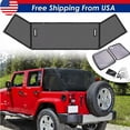 thumbnail image 1 of Fit For 2007 2008-2017 Jeep Wrangler JK JKU 4 Door Sunshade Mesh Shade Top Cover, 1 of 5