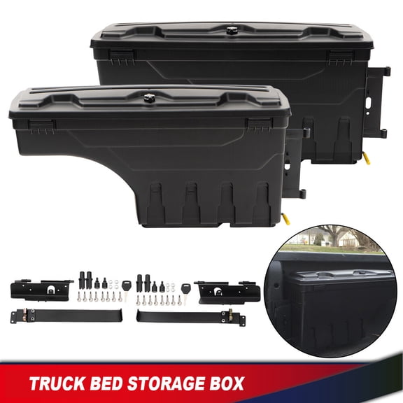 Fit For 2007-2021 Toyota Tundra Truck Bed Storage Box ToolBox Left & Right Side