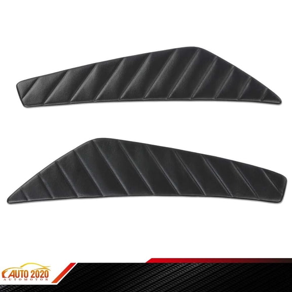 Fit For 2010-14 Ford Mustang Left+Right Side Door Panel Inserts Pleated Black
