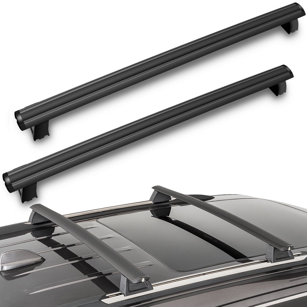 Fit For 2011 2012 2013 2014 2015 2016 2017 2018 Jeep Grand Cherokee OE Black Roof Rack Rail Cross Bar With Key Lock Walmart
