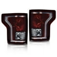 thumbnail image 1 of Fit For 2015-2017 Ford F-150 Smoke Rear Tail Lights Halogen Brake Lamps LH & RH, 1 of 4