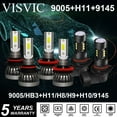 thumbnail image 1 of Fit For 2016 2017 Ram 1500 2500 3500 6000K LED Headlight+Fog Light Bulbsi, 1 of 5