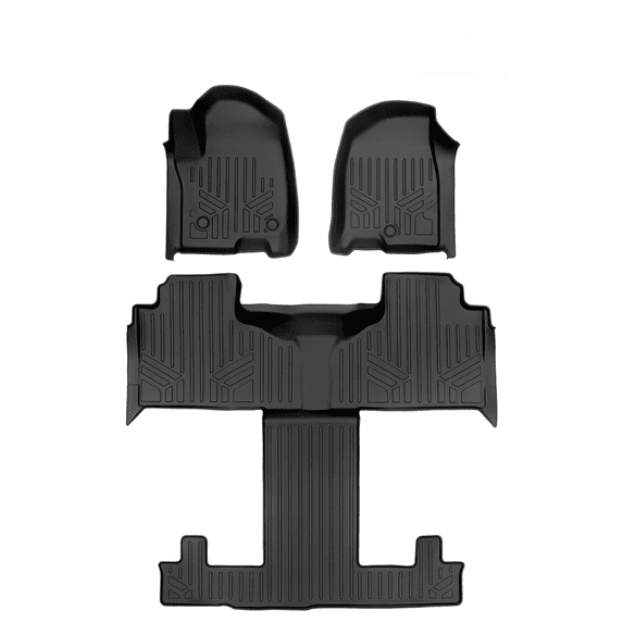Fit For 2021-2025 Cadillac Escalade (2nd Row Bucket Seats) Floor Mats 3 Row