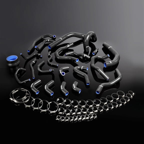 Fit For 86-92 Toyota Supra MK3 MA70 7M-GT Silicone Radiator Ancilarry Hose Pipe