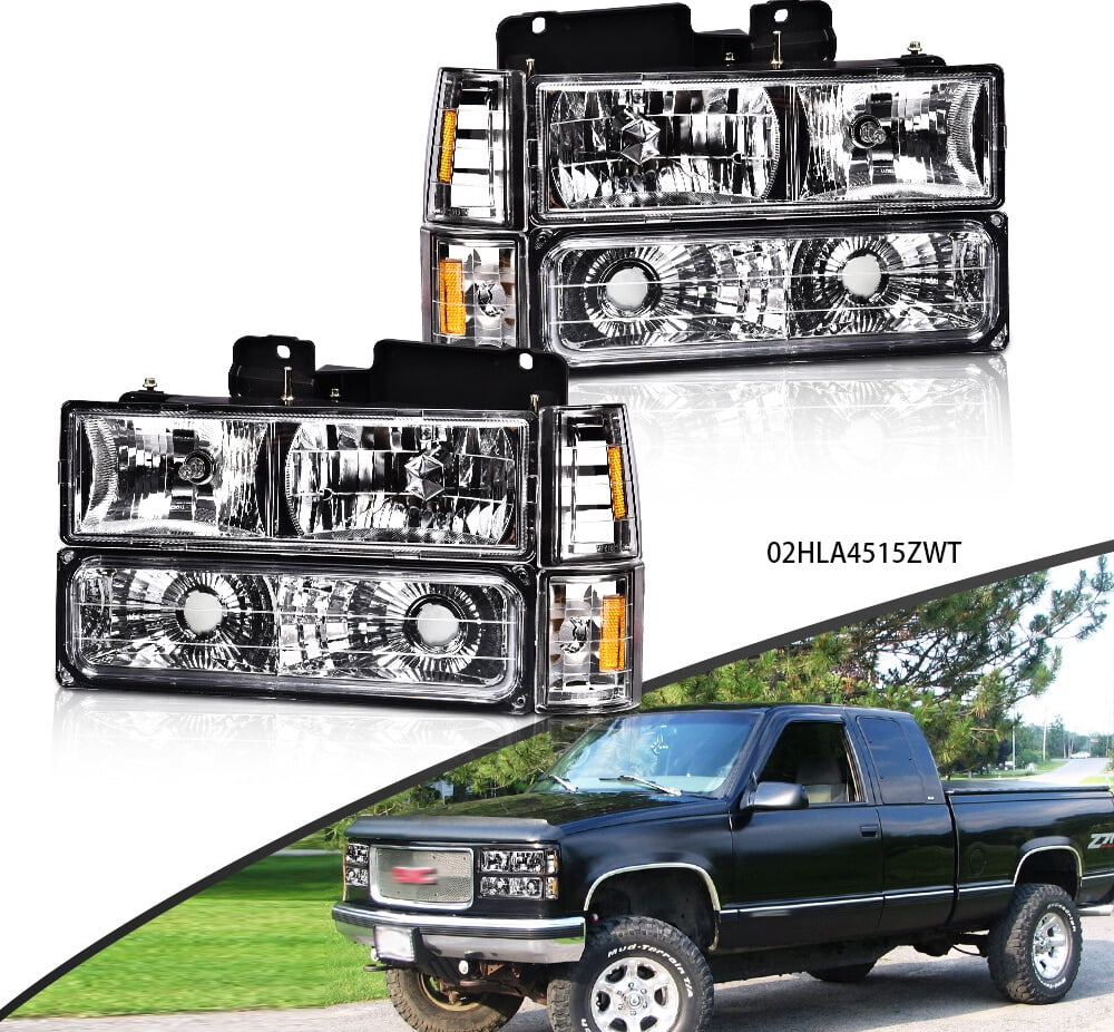GMC Sierra 1994-1998 Headlights and LED Tail Lights | A128L5VI213