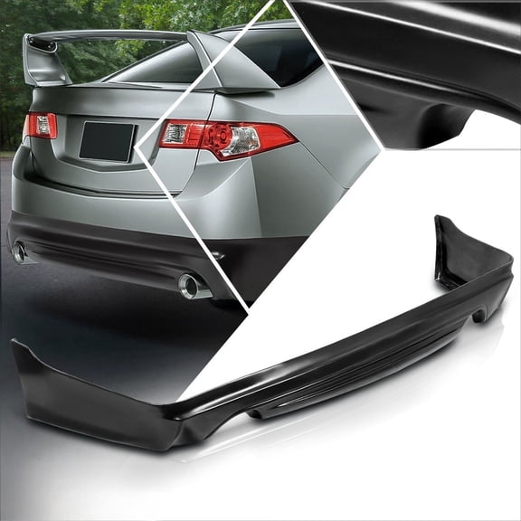 Fit For Acura TSX 2009-2014 Mugen Style Rear Bumper Chin Lip Diffuser Body Kit