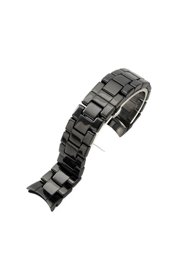 Fit For Armani Frosted Ceramics Watches Accessories Ar1451 1452 Black Curved Interface Waterproof 22 24mm Watch Strap Men's Wrist