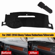 Fit For Chevy Silverado/Tahoe/Suburban 2007-2014 Dashboard Pad Dash Cover Mat