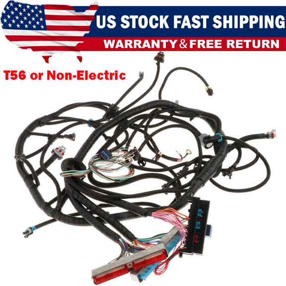 Fit For DBC LS1 1997-2006 T56 Or Non-Electric Trans Standalone Wiring Harness