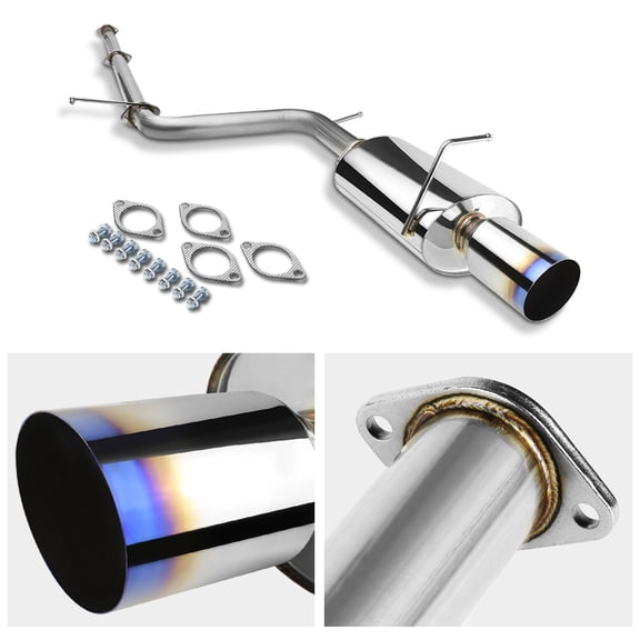 Fit For Eclipse GS SE 06-09 2.4L I4 4 Inch Burnt Tip Race Catback Exhaust System