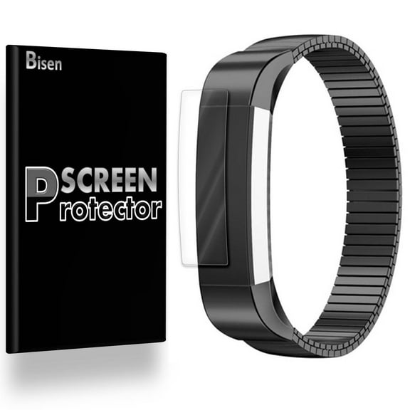 Fit For Fitbit Alta HR [3-Pack BISEN] Screen Protector, Full Coverage, Edge-To-Edge Protection, HD Clear, Anti-Scratch, Anti-Shock