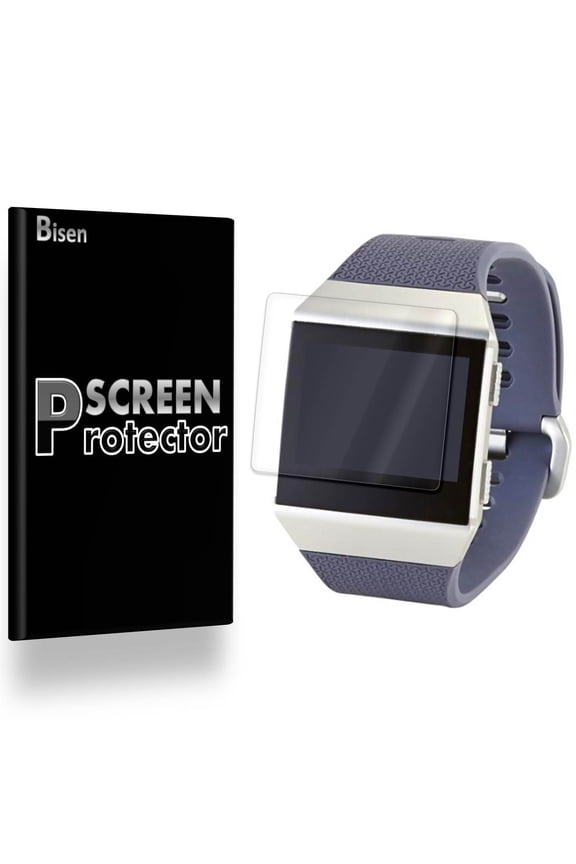 Fit For Fitbit Ionic [3-Pack BISEN] Screen Protector, Full Coverage, Edge-To-Edge Protection, HD Clear, Anti-Scratch, Anti-Shock