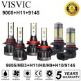 thumbnail image 1 of Fit For Ford F150 2015-2019 LED Headlight High Low Beam+Fog Light Bulbs Comboox, 1 of 5
