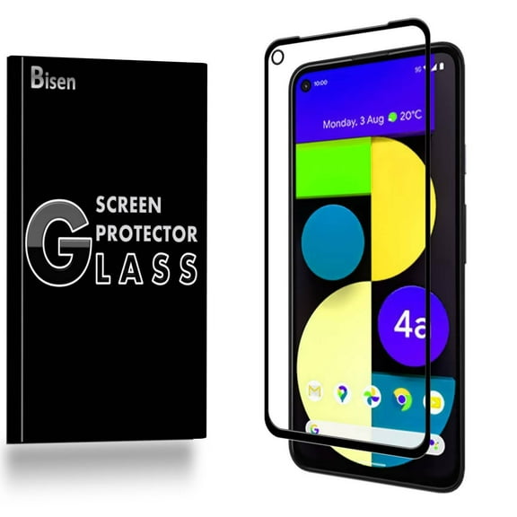 Fit For Google Pixel 5 (2020) [BISEN] FULL COVER Tempered Glass Screen Protector, Anti-Scratch, Anti-Shock, Shatterproof, Bubble Free