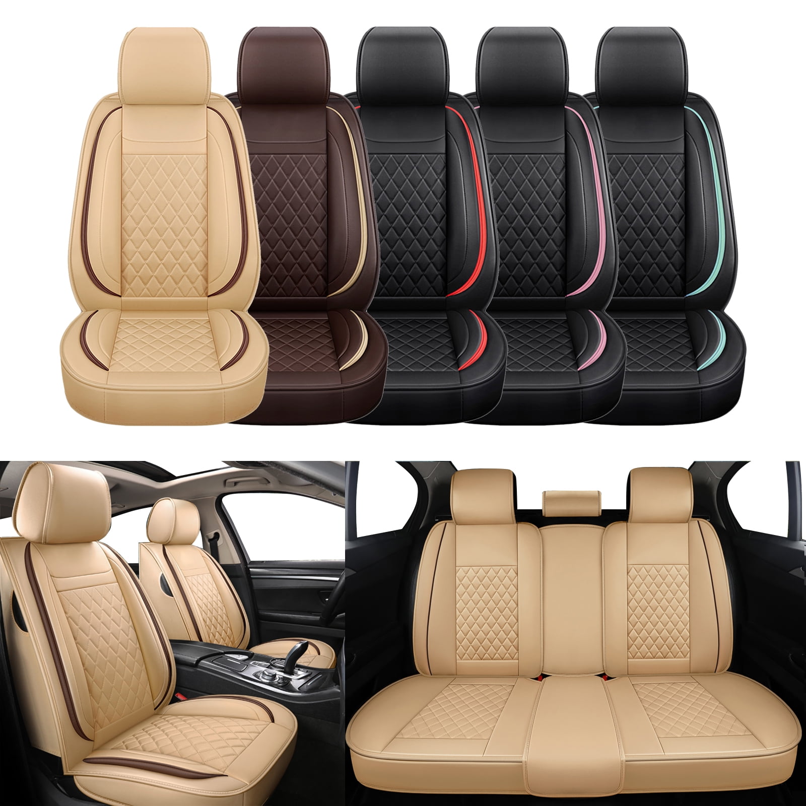 Fit For Honda Civic CR-V Car Seat Covers, Seat Leatherette Front