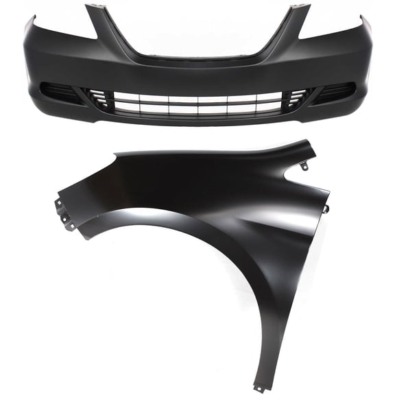 Fit For Honda Odyssey 2005-2007, Bumper Cover Front With Left Fender