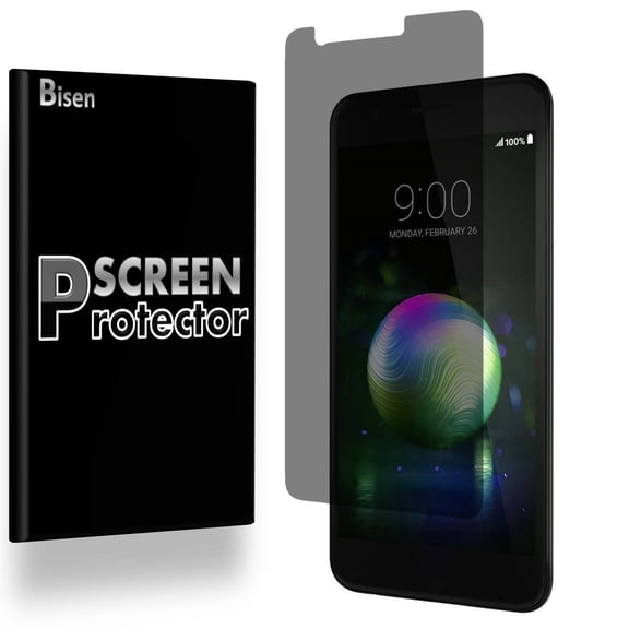 Fit For LG K10 Alpha (2018) / LG K10 (2018) [BISEN] Privacy Anti-Spy Screen Protector, Anti-Scratch, Anti-Shock, Anti-Bubble