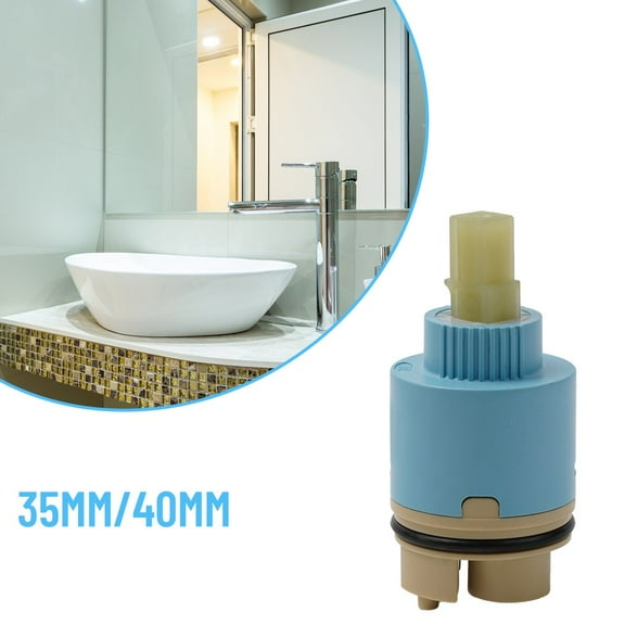 Fit For Most Sink-Faucets Lever Taps Mixer Tap Cartridge Bathroom Kitchen 35/40mm Ceramic Disc Durable Fittings 35mm Smile Home