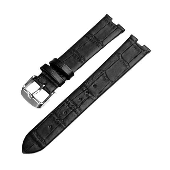 Fit For Rado Leather Watch Band R2285415 Male And Female Notch Watch Strap Butterfly Buckle 14 18