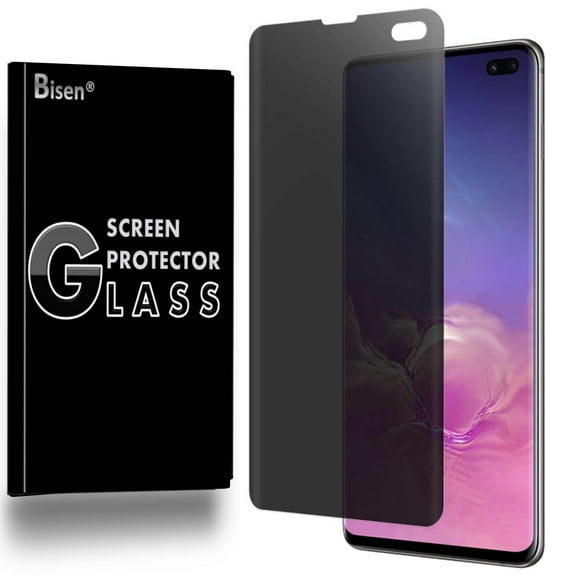 Fit For SAM S10+ Plus [BISEN] Privacy Anti-Spy Screen Protector, Anti-Scratch, Anti-Shock, Anti-Bubble