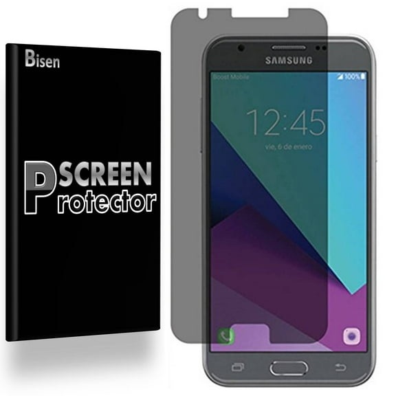 Fit For Samsung Galaxy J3 Eclipse 2 / J3 Eclipse / J3 (2017) [BISEN] Privacy Anti-Spy Screen Protector, Anti-Scratch, Anti-Shock, Anti-Bubble