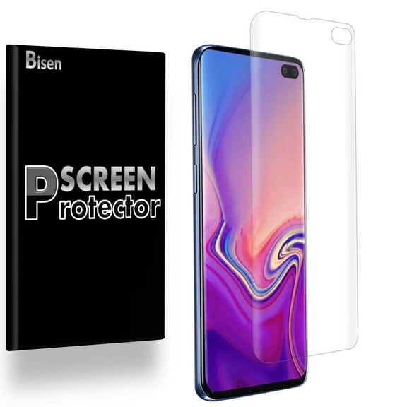Fit For Samsung Galaxy S10 5G [3-Pack BISEN] Screen Protector, Full Coverage, Edge-To-Edge Protection, HD Clear, Anti-Scratch, Anti-Shock