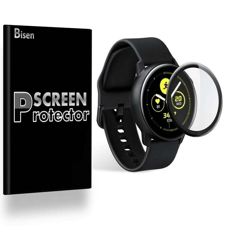 Fit For Samsung Galaxy Watch Active 2 44mm e 2 Pack BISEN Ultra Clear Full Cover Screen Protector Anti Scratch Anti Shock