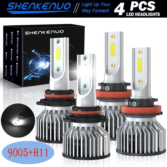 Fit For Subaru Outback 2015 2016 2017 2018 2019 Light Bulbs High Performance LED Headlight Bulbs 9005 High Beam+H11 Low Beam Combo