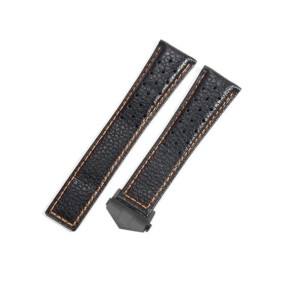 Fit For TAG Heuer Men Breathable Cowhide Accessories 22mm Genuine Leather Comfortable Watch Strap
