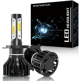 EverBrightt - Paquete de 2 bombillas LED de 900 lúmenes H4 COB 12W para  luces de motocicleta de luz alta y baja