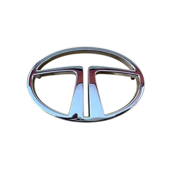 Fit For Tata Logo Chrome Front Monogram Badge Decal Emblem