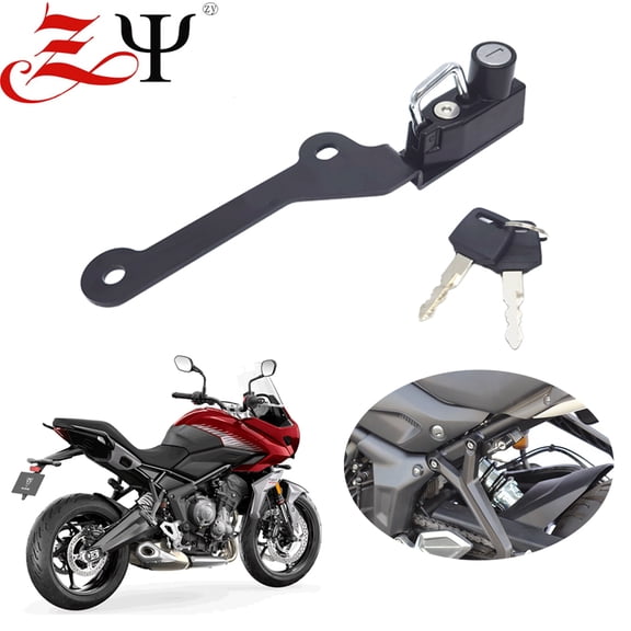 Fit For Tiger660 Tiger Sport 660 2022 - Motorcycle Helmet Lock Anti-Theft Helmet Security Lock with 2 Keys Aluminum