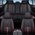 thumbnail image 1 of Fit for Ford Bronco sport 2026, Red Car Seat Covers, Perforated Breathable Leather 5 Seats Full Set Adjustable Split Rear Seat Fine Exquisite Workmanship, Airbag-Compatible, 1 of 9