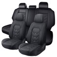 thumbnail image 1 of Fit for Ford Ranger 2019, Black Car Seat Covers, Faux Leather Full Set of 5 Seats Adjustable Split Rear Seat Protect and Upgrade Seats, Only for Crew Cab and XLT,XL,LARIAT, Pet Car Seat Covers, 1 of 9