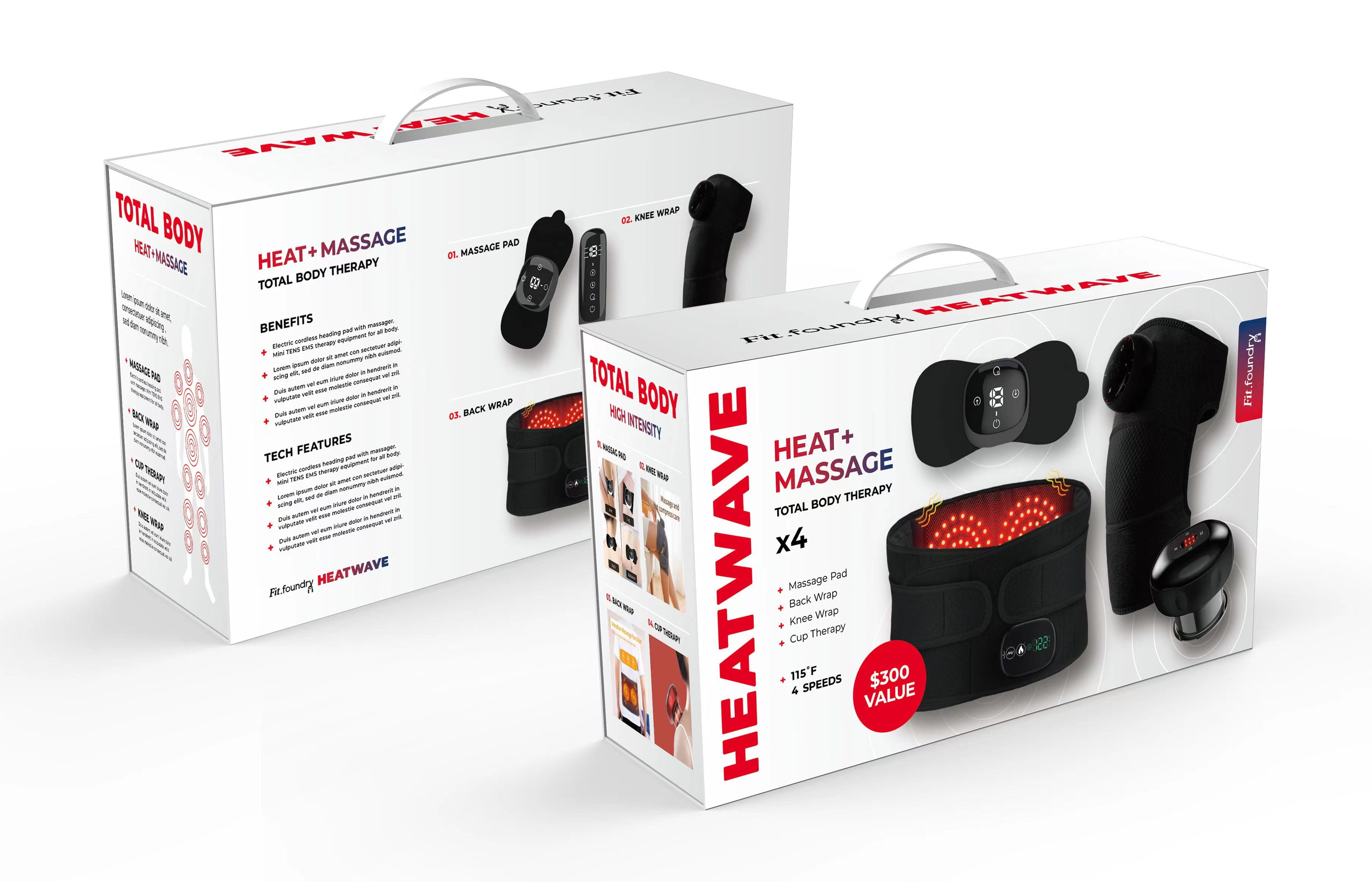 EMS FITCARE Pack Long Muscle Stimulator FITCARE EMS MUSCLE PACK IV