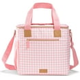 thumbnail image 1 of Fit & Fresh, 24-Can Soft Sided Insulated Cooler Bag, Leak Proof, Portable, Travel, Pink Gingham, 1 of 8