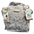 thumbnail image 1 of 7 Piece Lunch Tote Bag Set, Gray Marble, 1 of 7