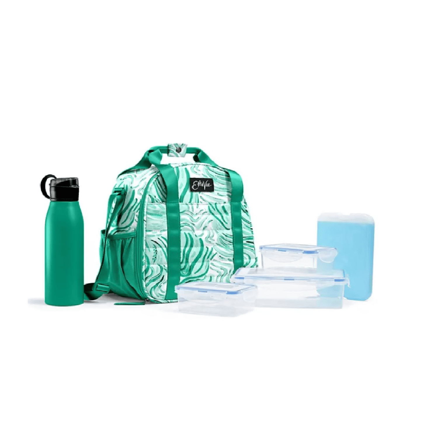 Fit & Fresh Lyon Luxe Lunch Bag With Travel Utensils And Case – Emerald  Green : Target