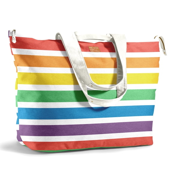 Fit + Fresh All The Things XL Tote Bag, Travel & Overnight Bag, Multi Stripe