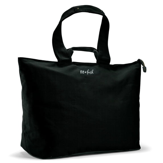 Fit + Fresh All The Things XL Tote Bag, Travel & Overnight Bag, Black