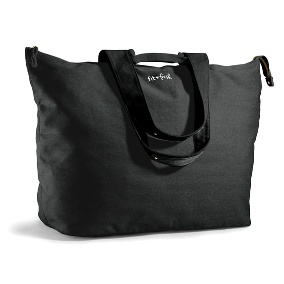 Fit + Fresh All The Things XL Tote Bag, Travel & Overnight Bag, Black