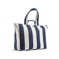 thumbnail image 1 of Fit + Fresh All The Things XL Tote Bag, Travel & Overnight Bag, Navy Stripe, 1 of 9